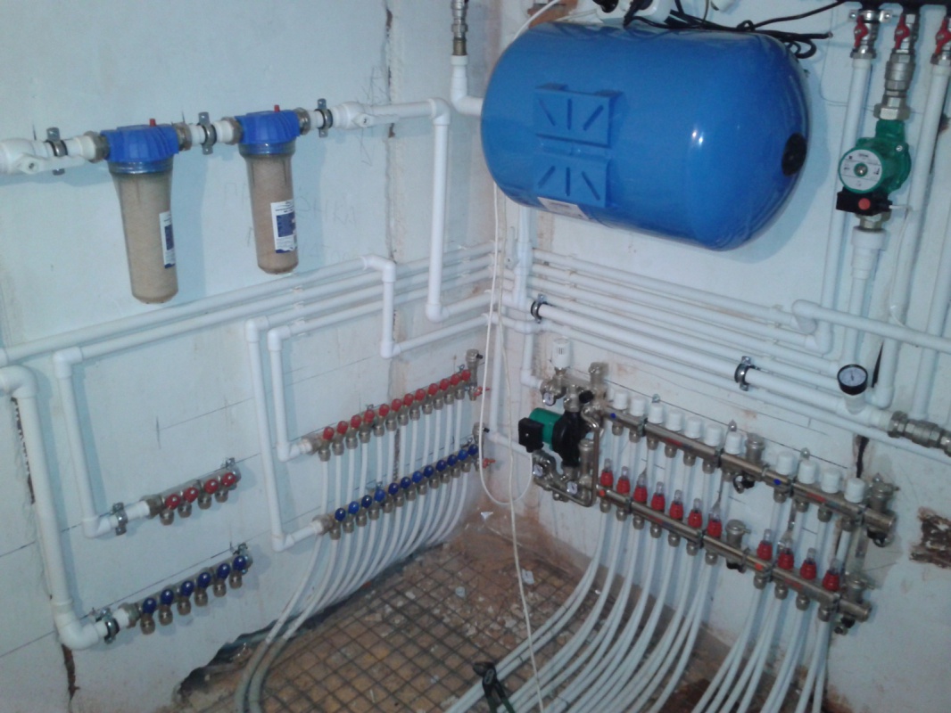 Основные элементы водяной системы отопления